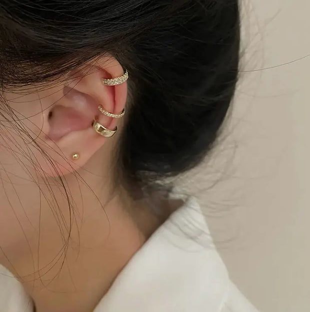 Simple And Advanced Ear Clip Without Ear Hole Female French Earrings